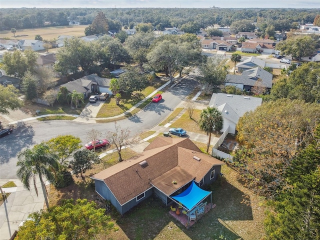 aerial view featuring a residential view