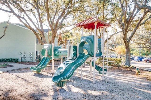 view of jungle gym