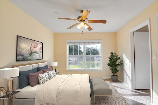 2053 Dixie Belle Dr Unit 2053C, Orlando, FL 32812 - bedroom with ceiling fan and baseboards