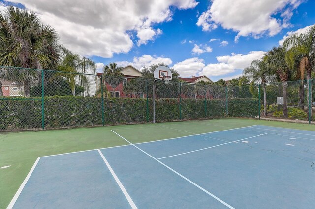 view of sport court