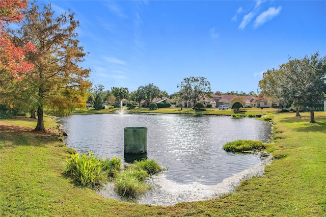 view of water feature