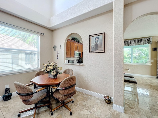 dining room featuring a healthy amount of sunlight