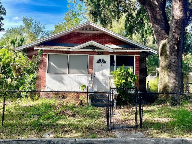 view of bungalow-style house