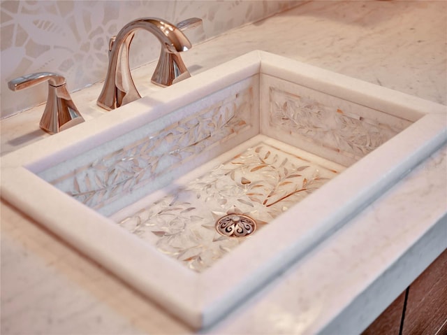 interior details with sink