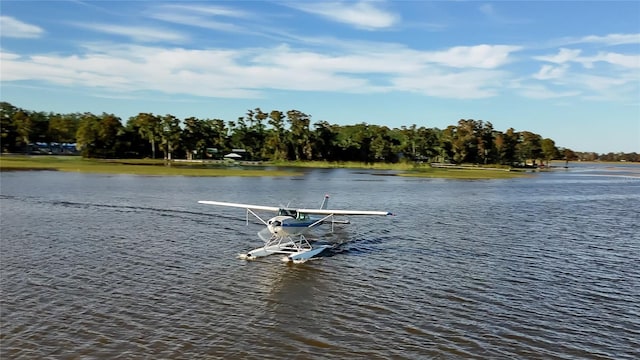 water view featuring a boat dock