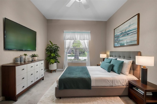 4112 Aberdeen Ln, Lake Wales, FL 33859 - bedroom with ceiling fan and light colored carpet