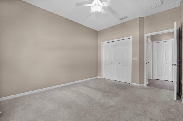4112 Aberdeen Ln, Lake Wales, FL 33859 - unfurnished bedroom featuring carpet floors, a closet, a ceiling fan, and vaulted ceiling