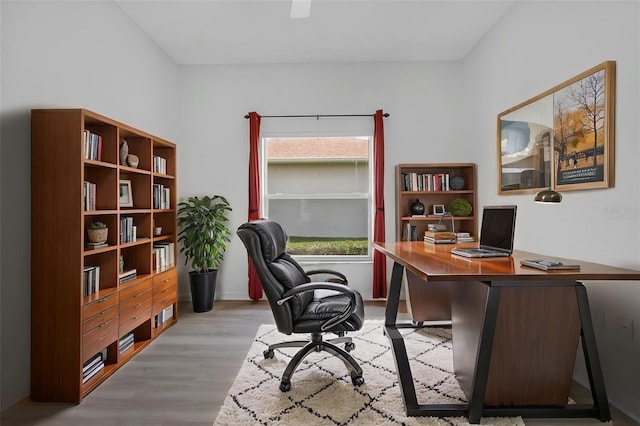 4112 Aberdeen Ln, Lake Wales, FL 33859 - home office with wood finished floors