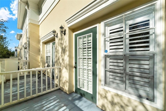 view of balcony