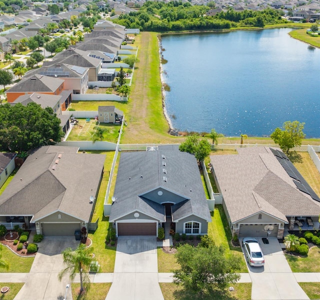 14308 Edinburgh Moor Dr, Wimauma, FL 33598 - aerial view of residential area with a nearby body of water