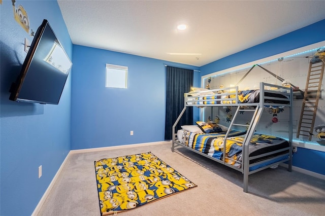 bedroom with carpet flooring