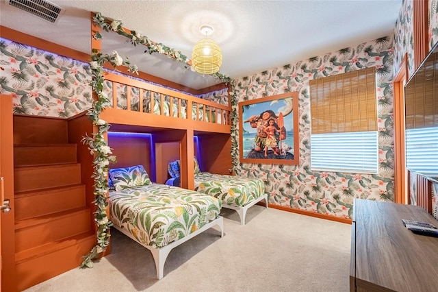 bedroom featuring carpet flooring