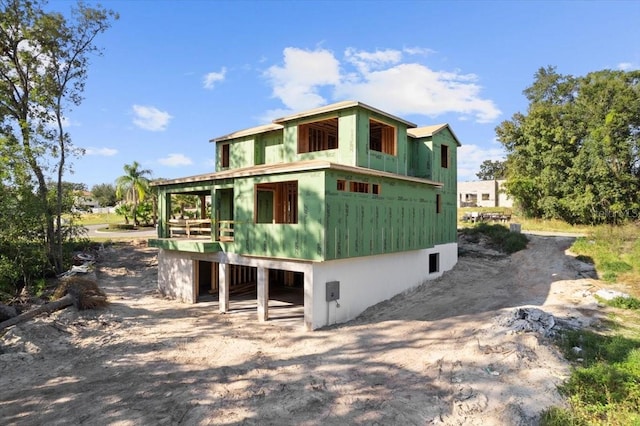 view of rear view of property