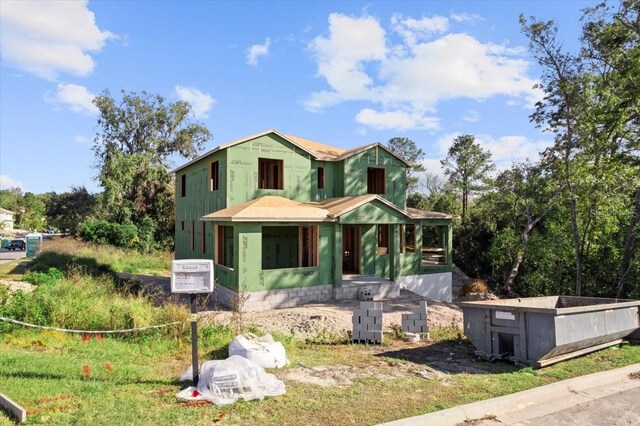 view of front of home featuring a porch