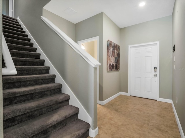 view of foyer entrance