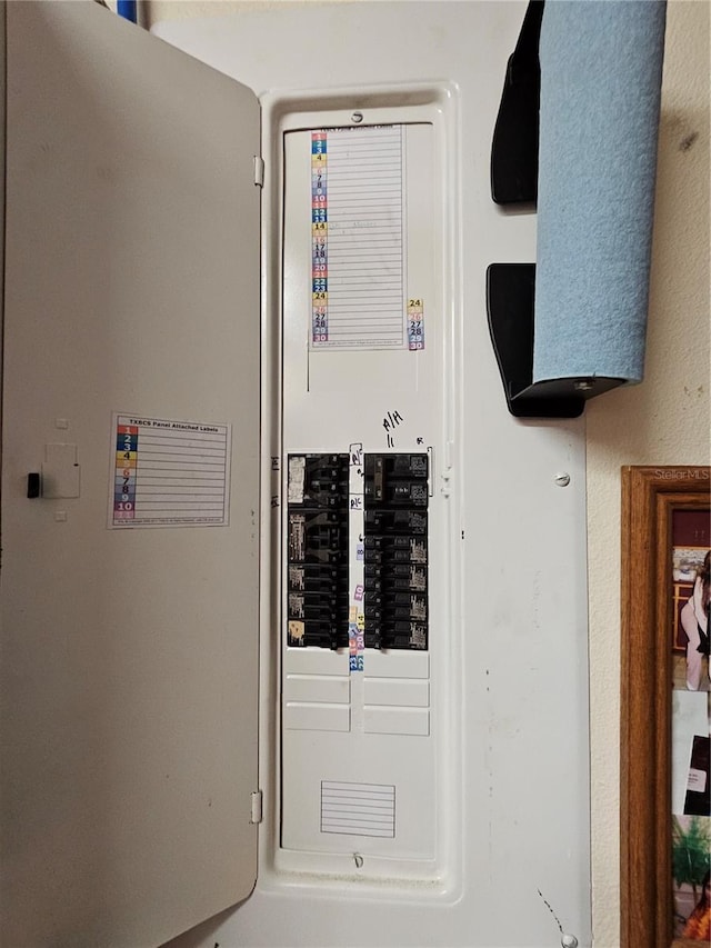 utility room featuring electric panel