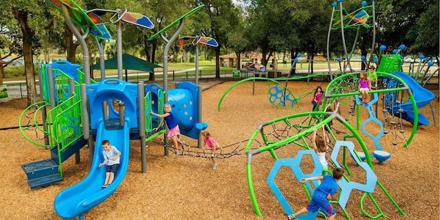 view of jungle gym