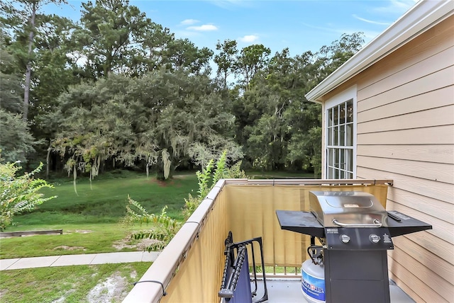 balcony with grilling area