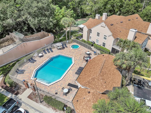 view of pool with a patio