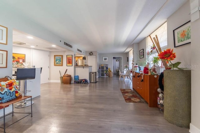 151 E Washington St Unit 201, Orlando, FL 32801 - hall with wood finished floors