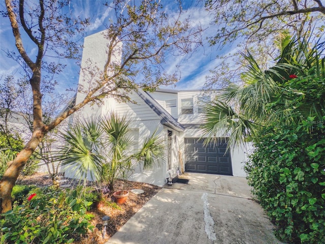 view of front of house featuring a garage