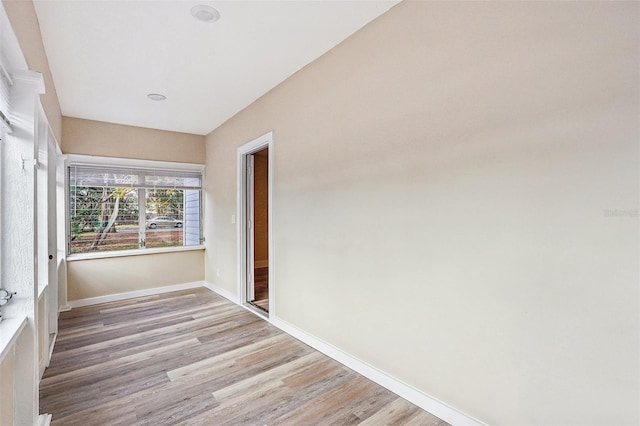 interior space featuring light hardwood / wood-style flooring