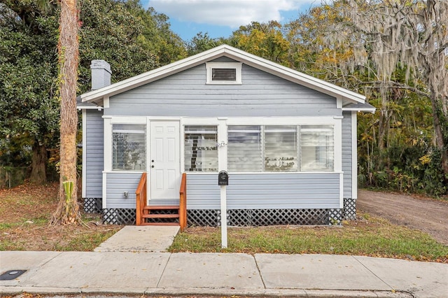 view of bungalow