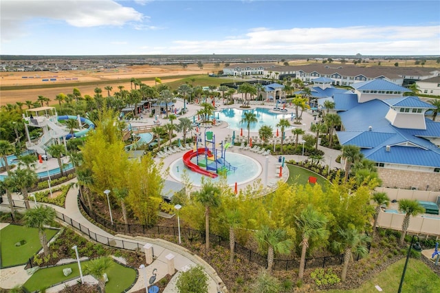 826 Paradise Dr, Davenport, FL 33897 - aerial view of a pool