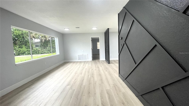 interior space featuring light wood-type flooring