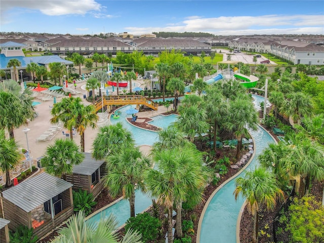 4190 Lana Ave, Davenport, FL 33897 - aerial perspective of suburban area with a pool