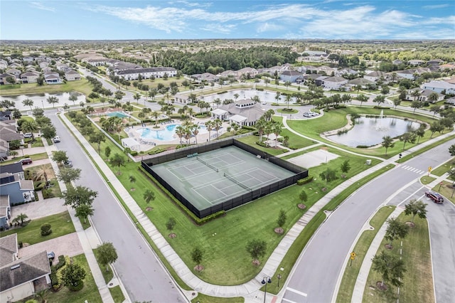 birds eye view of property