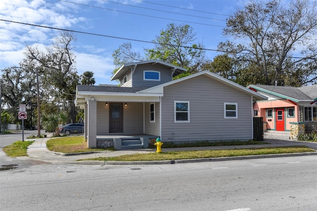 bungalow featuring covered porch