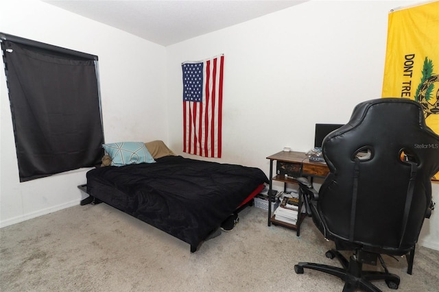 bedroom featuring carpet flooring