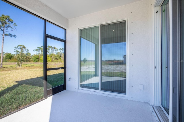 view of sunroom