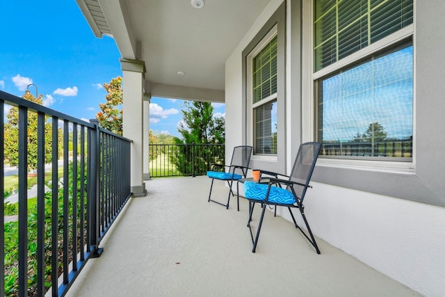 view of balcony