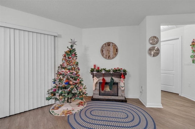 2325 Crossandra St, Mascotte, FL 34753 - living room with wood finished floors