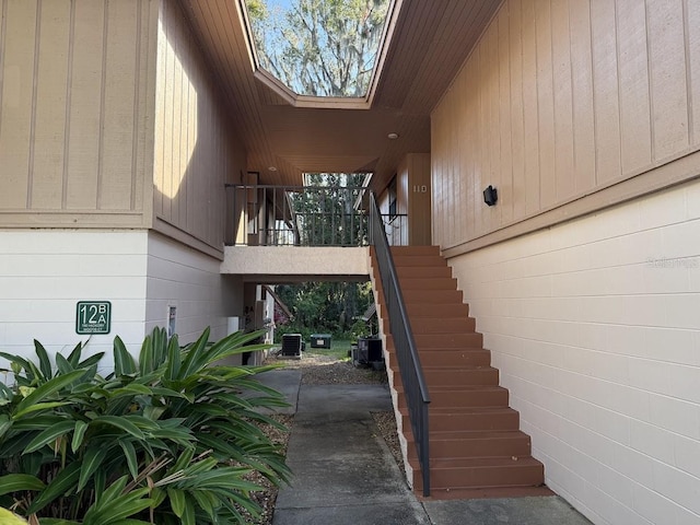 view of stairway