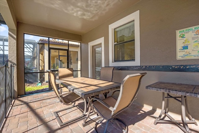 view of sunroom / solarium