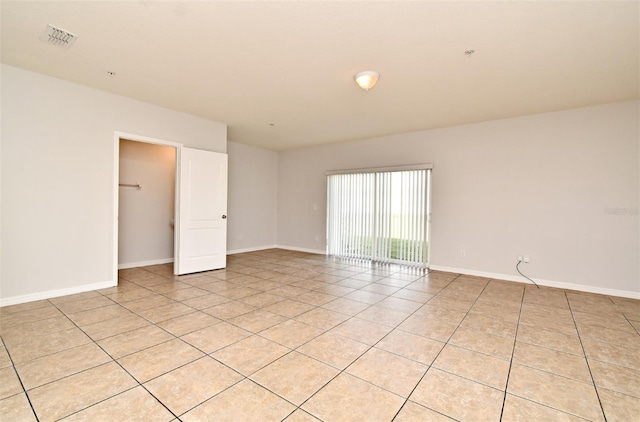 view of tiled empty room