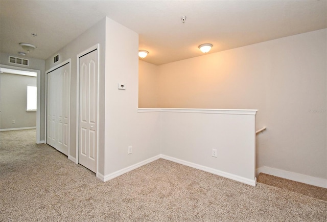 view of carpeted empty room