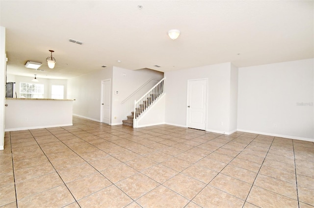 view of tiled empty room