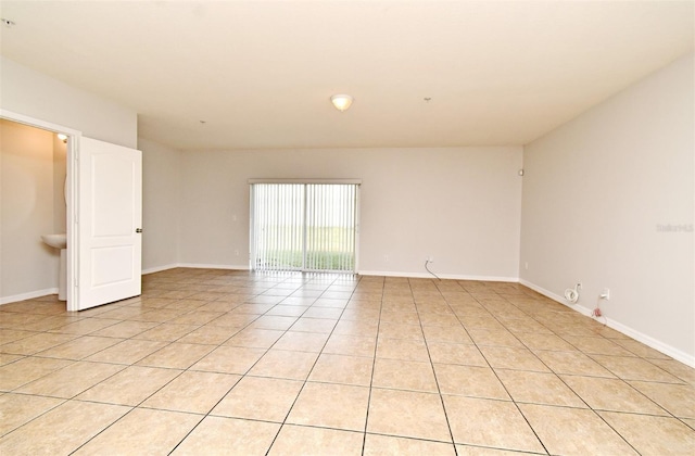 view of tiled empty room