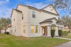 view of front of house with a front yard