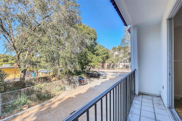 view of balcony