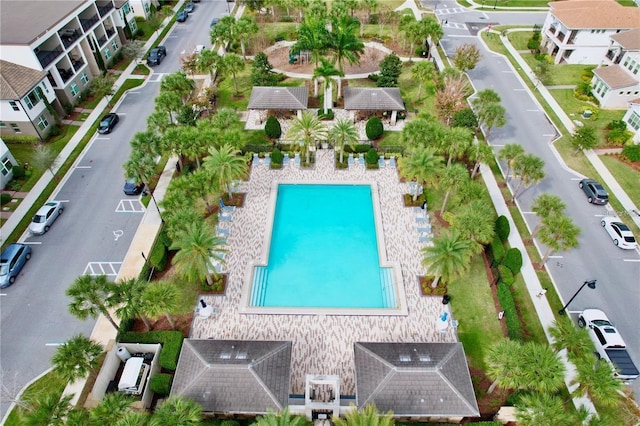 birds eye view of property