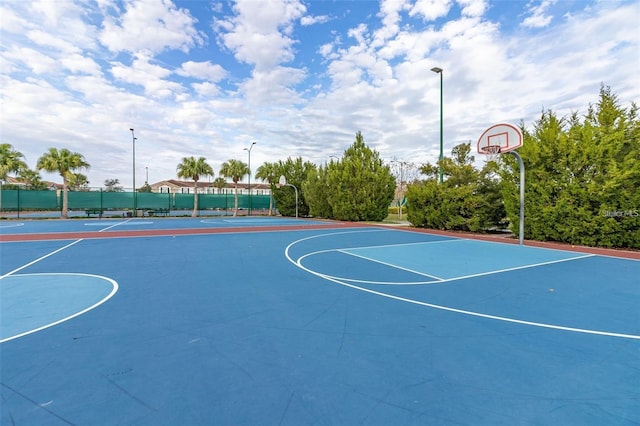 view of sport court