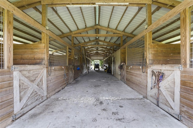 view of horse barn