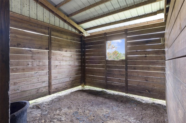 view of horse barn