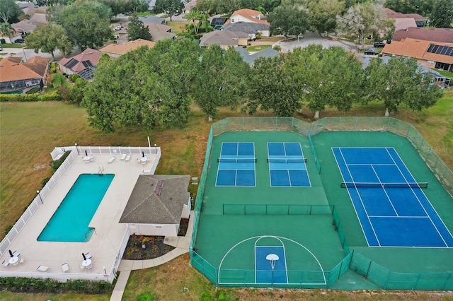 bird's eye view featuring a residential view