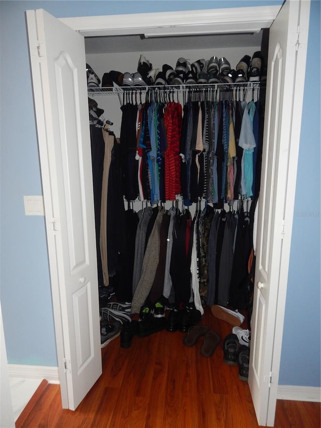 view of closet